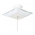 Design House 501338 501338 White Finish Glass Ceiling Light