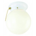 Design House 510032 Ceiling Light In White Opal Glass