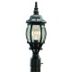 Design House 505537 Canterbury Outdoor Downlight Wall Sconces - Black die-cast aluminum finish with clear beveled glass