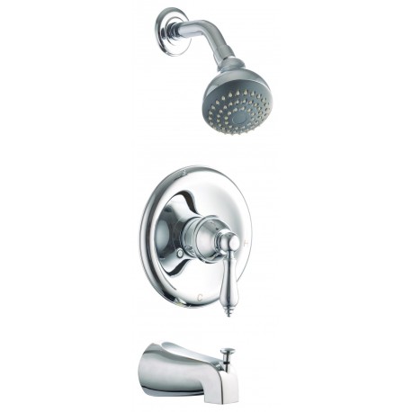 Design House 523514 Hathaway Tub & Shower Faucet Polished Chrome