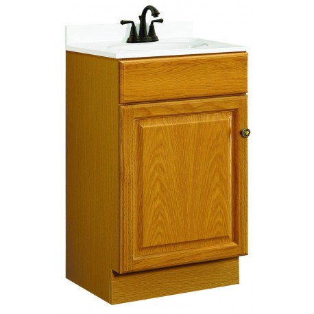 Design House 531970 Claremont 18x16 One Doors Oak Vanity Cabinets