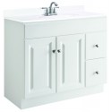 Design House 545087 545087 Wyndham White 2 Door & 2 Drawer Vanity Cabinet