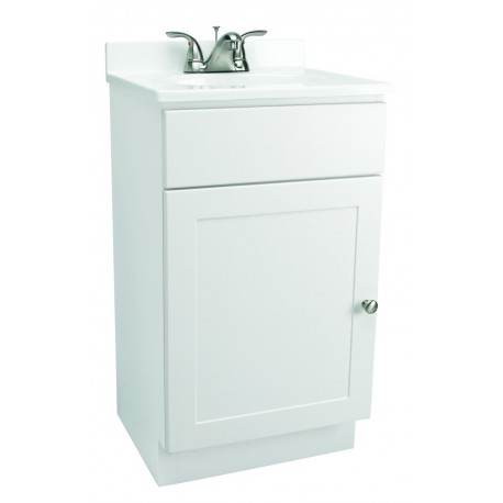 Design House 541599 Vanity Combo 18X16 Single Door Vanity Cabinets, White