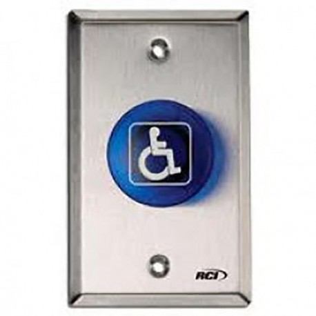 RCI 991 991-RBPTDX32D Pneumatic Handicap or Push To Exit Symbol Time Delay Pushbutton