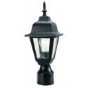 Design House 507509 Maple Street Outdoor Black Die-Cast Post Lights with Beveled Glass