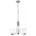 Design House 514828 Torino 3-Light Chandelier w/ Snow Glass, Satin Nickel