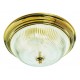 Design House 502153 Polished Brass Ceiling Mount w/ Frosted/Ribbed Glass