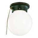 Design House 519272 519264 Globe Style Ceiling Light w/ Pull Chain