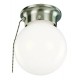 Design House 519272 519264 Globe Style Ceiling Light w/ Pull Chain