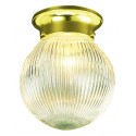 Design House 500629 Millbridge Polished Brass Ceiling Mounts With Clear Ribbed Glass