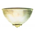 Design House 506782 Millbridge Polished Brass Ceiling Mounts With Clear Ribbed Glass