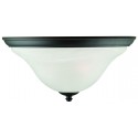 Design House 514976 Drake Oil Rubbed Bronze Ceiling Mounts With Alabaster Glass