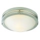 Design House 503284 Satin Nickel Ceiling Light w/ Alabaster Glass