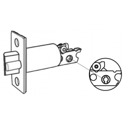 Cal-Royal SINGL Backset Gate Latch for Single Cylinder Deadbolt