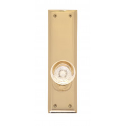 Brass Accents D07-K540-EMP Quaker Collection Door Set with Empire Knob