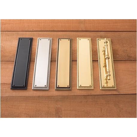 Brass Accents A06-P024 Academy Push and Pull Plate