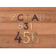 Brass Accents I07-L91 Traditional 4" Letters