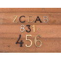 Brass Accents I07-L91L0613VB Traditional 4" Letters