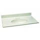 Design House 552000 Vanity Top with Bowl from the Cultured Marble Series
