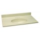Design House 552059 Vanity Top with Bowl from the Cultured Marble Series