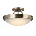 Design House Amery LED Semi-Flush Ceiling Light, Satin Nickel Finish