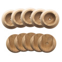 Design House Closet Pole Socket 1-3/8", 5-Pack, Natural Wood