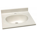 Design House Cultured Marble Single Faucet Hole Vanity Top