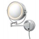 Kimball & 92585 - Polished Nickel Young Double Sided LED Lighted Mirror - 6 ft. Power Cord