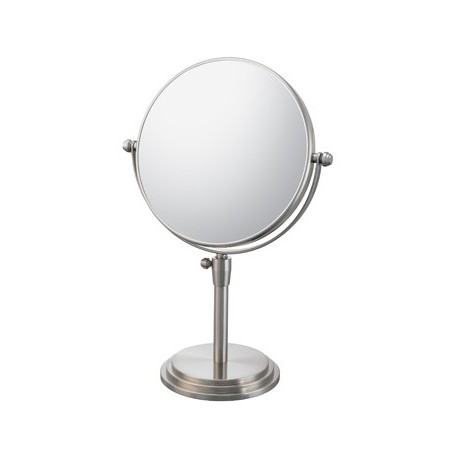 Kimball & 81775 - Brushed Nickel Young Non Lighted Rectangle Classic Adjustable Vanity Mirror