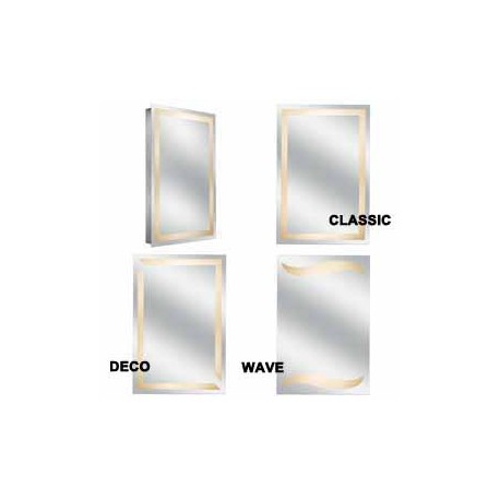 Kimball & 30003HW - Wave Young Back Lit Mirror - Grounded Hardwire