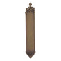 Brass Accents A04-P564 Gothic Push and Pull Plate - Exterior 3-3/8" x 23-3/4"