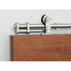 Pemko CS-W60 Sliding Track Hardware System With Cushion Stop, Stainless Steel