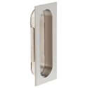 Cal Royal FP3000 US26D Solid Brass Rectangular Flush Pull w/ Optional Snap-In Plate