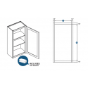 KCD Shaker Single Door Wall Cabinet
