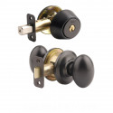 Yale YH YHDMD857 10BE Collection Dartmouth Knob Combo Set w/Entry Knob and Single/Double Cylinder Select Deadbolt