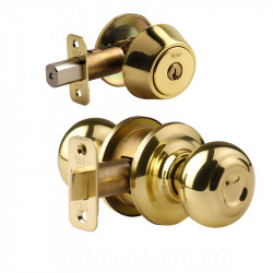 ACCENTRA (formerly Yale) YH Collection Knob w/ Entry Knob and Single Cylinder Premier Deadbolt