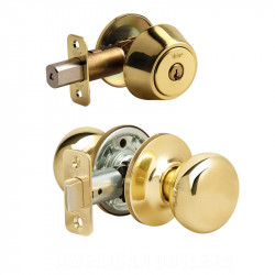 ACCENTRA NT-H New Traditions Horizon Entry Knob w/ Single Cylinder Deadbolt Combo Set