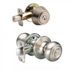 Yale NT-O New Traditions Oasis Entry Knob w/ Single Cylinder Deadbolt Combo Set