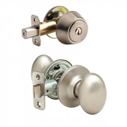 Yale NT New Traditions Terra Knob Combo Set w/Entry Knob and Single/Double Cylinder Deadbolt