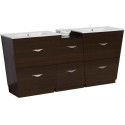 American Imaginations AI-1237 Plywood-Melamine Vanity Set In Wenge