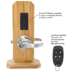 Alarm Lock ArchiTech N90L Prox Oval Access Networked Lock /w LocDown Strobe Indicator, Satin Chrome, Plated