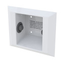 Whitehall WH1845B Series Ligature Resistant Spindle Button Semi-Recessed Stainless Steel Toilet Paper Holder
