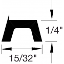 Reese E1A-12 Thresholds, Assembly Component, 15/32" x 1/4"