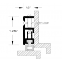 Reese 33C-36 Weatherstrips, Adjustable Door Stop, 1-5/16" x 1/2"