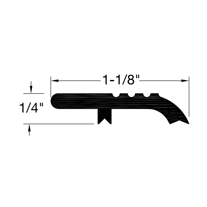 Reese TO40 Thresholds, Interlock Threshold,1-1/8