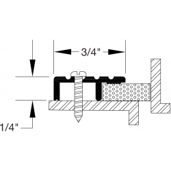 Reese DS77 Weatherstrips, Perimeter Seals, 1" x 1/4"