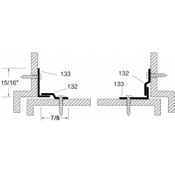 Reese 132 Weatherstrips, Interlock Weatherstrip, 7/8" x 3/16"