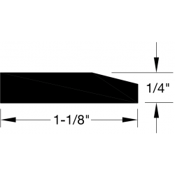 Reese 261 Threshold, Assembly Component, 1-1/8" x 1/4"