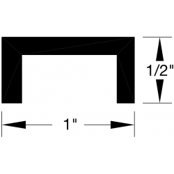 Reese 262 Thresholds, Assembly Component, 1" x 1/2"