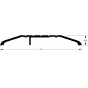 Reese S424 Threshold, Saddle, 4" x 1/2"